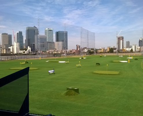 Greenwich Peninsula Golf Range Construction By Blakedown