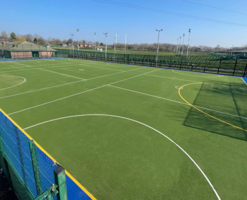 St. Augustine of Canterbury Catholic School netball courts construction
