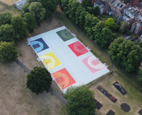 The Racecourse, Northampton tarmac sports courts