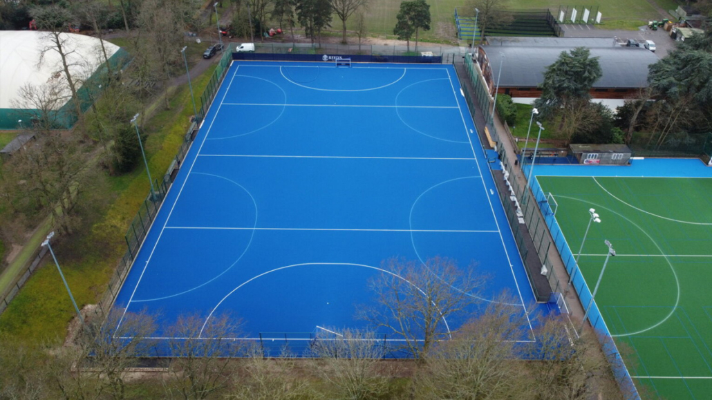 Reed's School sand-dressed hockey pitch construction Reed's School sand-dressed hockey pitch construction