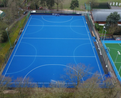 Reed's School sand-dressed hockey pitch construction