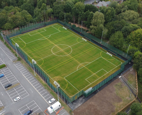 Tudor Grange Leisure Centre 3G pitch construction by Blakedown