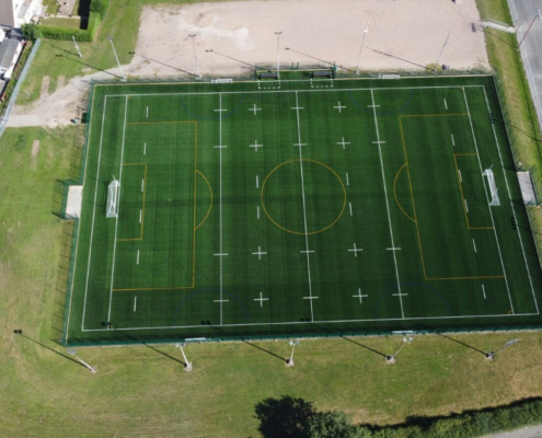 Bedwas High School 3g pitch construction by Blakedown