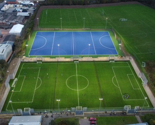 Pershore high school sports pitch construction blakedown