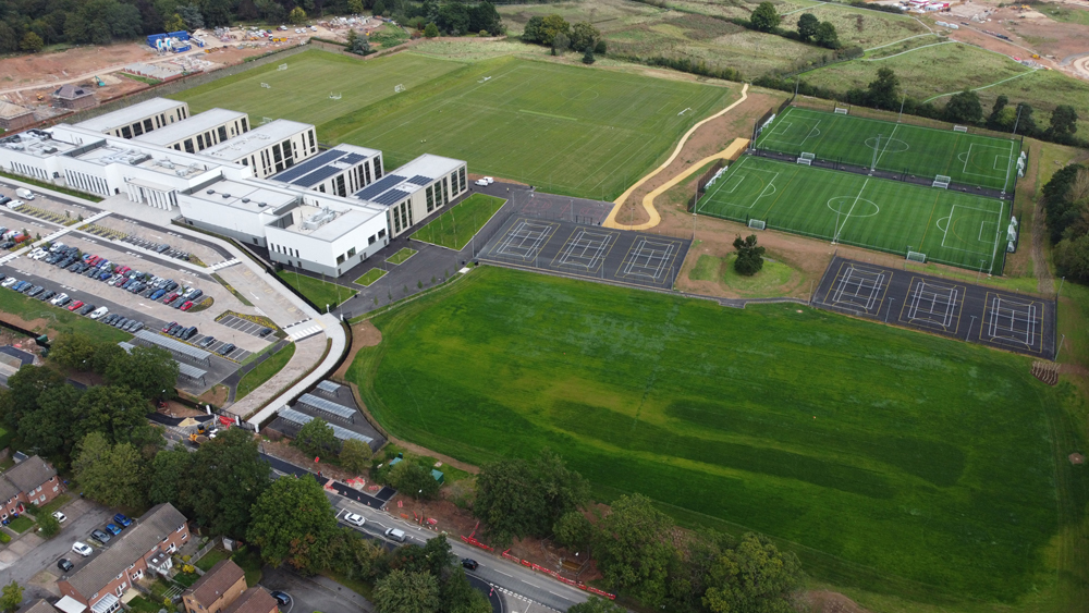 Kenilworth School natural grass playing fields built by Blakedown Sport & Play Kenilworth School natural grass playing fields built by Blakedown Sport & Play