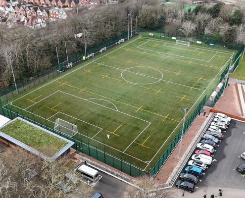 Cardinal Newman Catholic School sports facilities construction by Blakedown Sport & Play