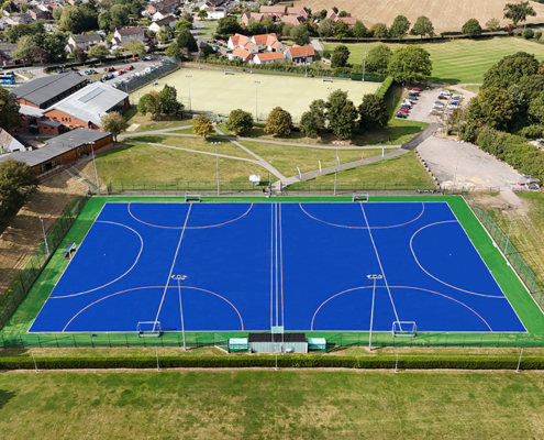 Framlingham College, hockey pith construction by Blakedown