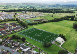 Ribblesdale High School 3G pitch construction in Clitheroe by Blakedown