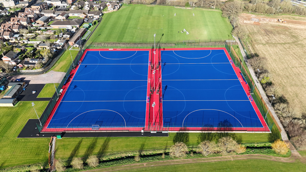 Taunton School hockey pitch construction by Blakedown (aerial shot) Taunton School hockey pitch construction by Blakedown (aerial shot)