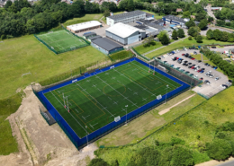 3G pitch construction at St. Cenydd Community School in Caerphilly, by Blakedown Sport & Play