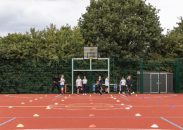 Sutton VA Primary School MUGA courts construction by Blakedown Sport & Play