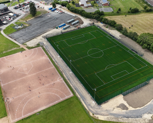 Brwyngwyn School 3G pitch construction by Blakedown Sport & Play