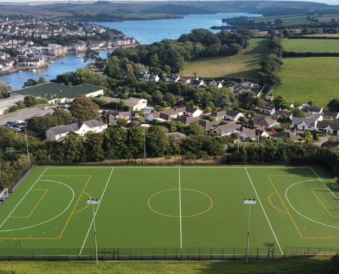 Kingsbridge Community College, Devon - astroturf hockey pitch built by Blakedown