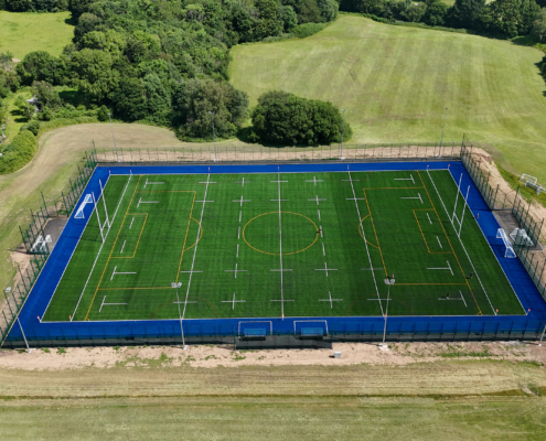 Risca Leisure Centre 3G pitch construction by Blakedown Sport & Play