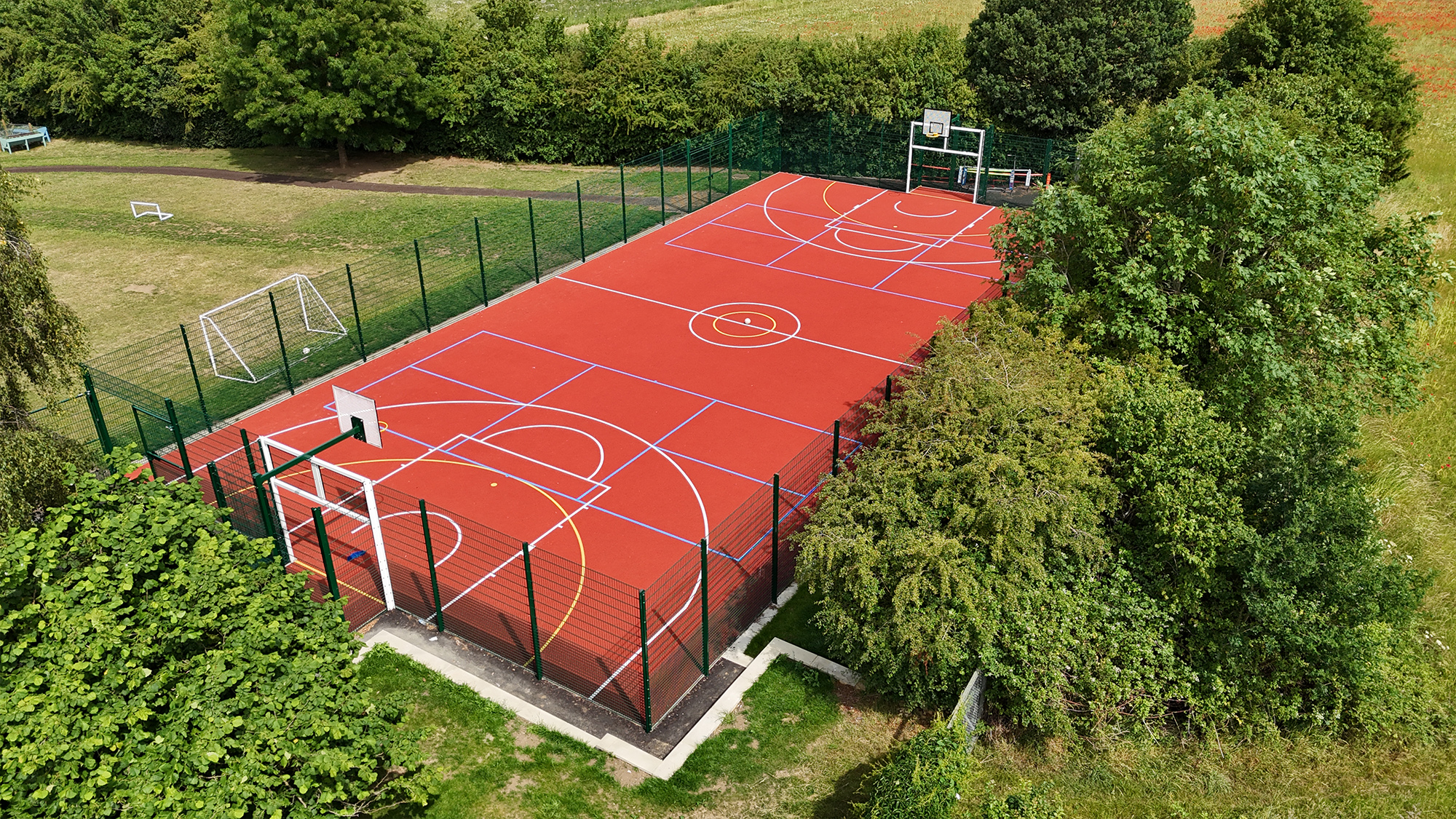 Sutton VA Primary School MUGA courts construction by Blakedown Sport & Play Sutton VA Primary School MUGA courts construction by Blakedown Sport & Play